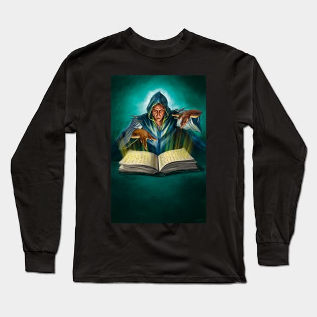 Sorcerer's Handbook Long Sleeve T-Shirt by AlanLathwell